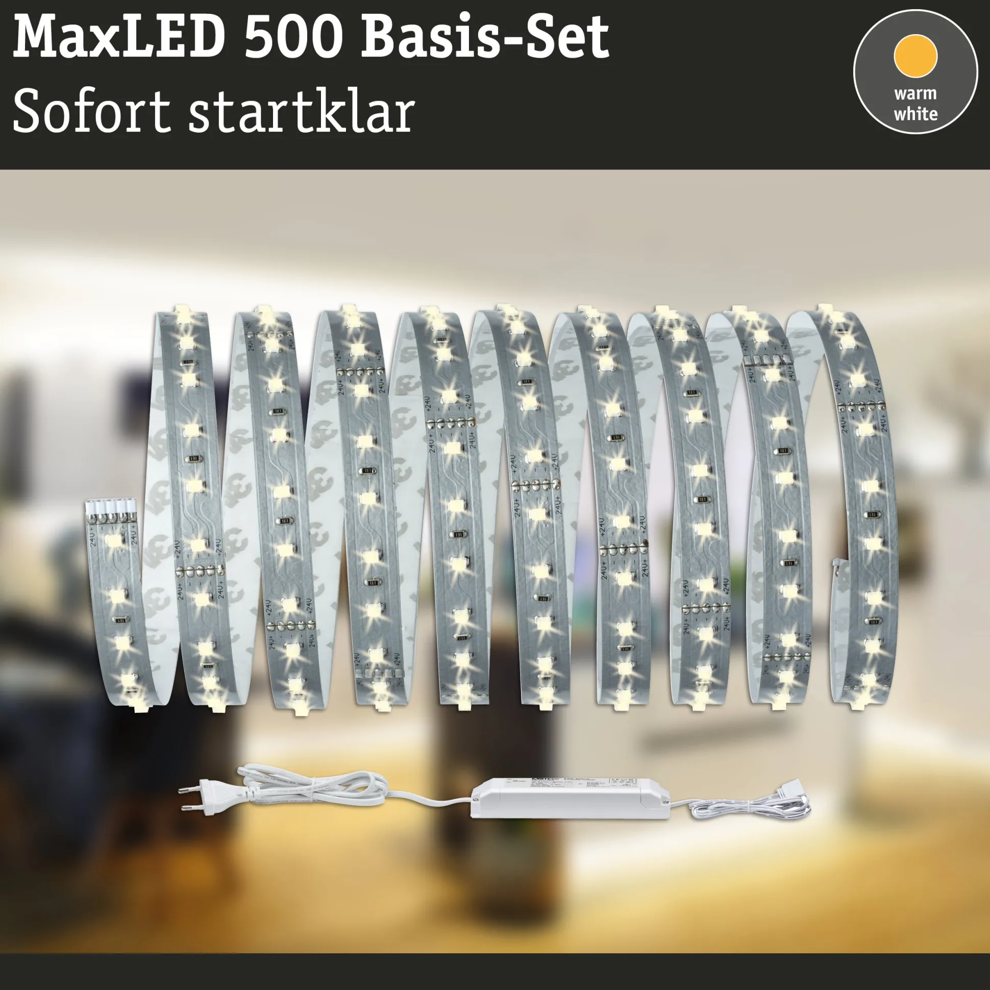 MaxLED 500 LED Strip - Basisset 3m Warmweiß