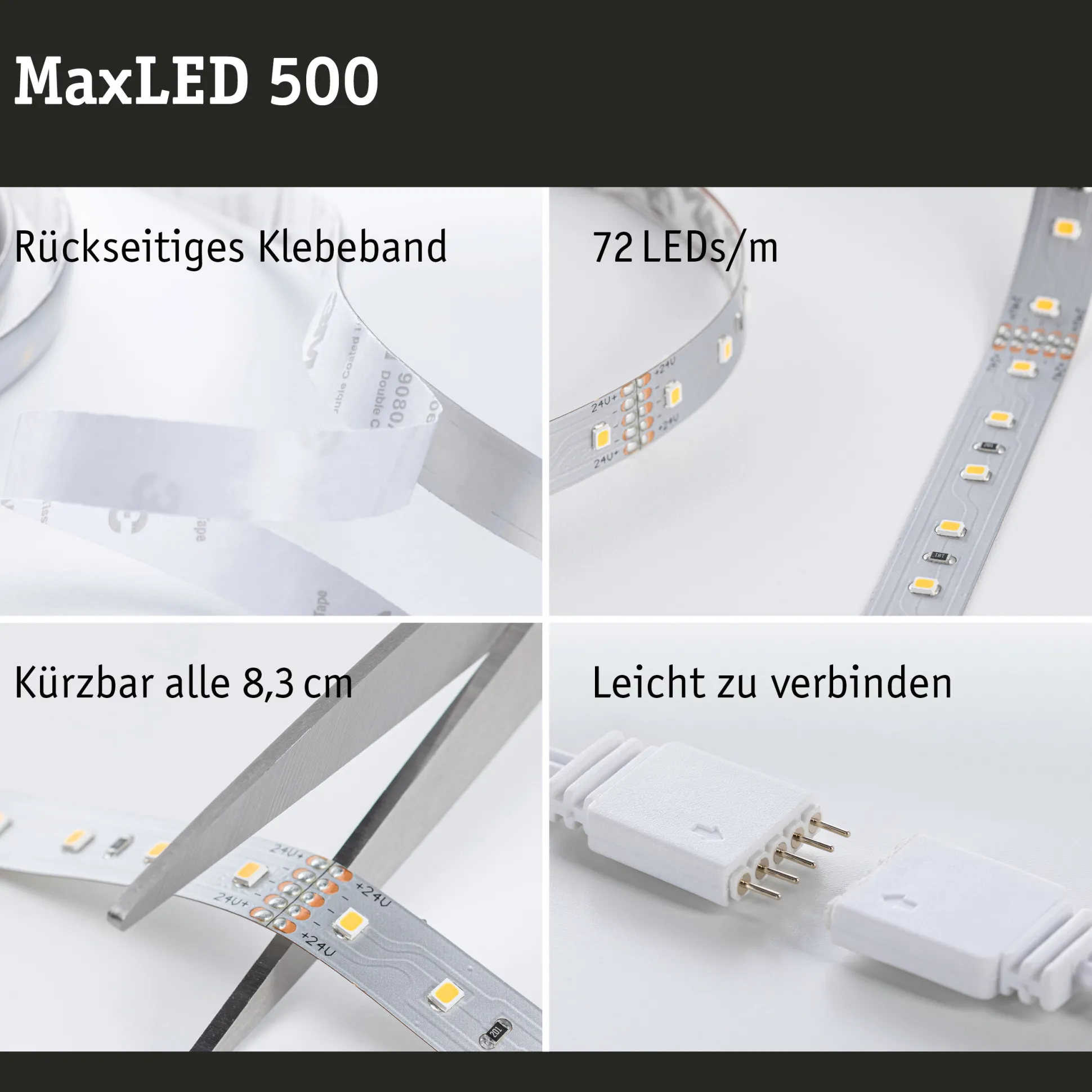 MaxLED 500 LED Strip - Basisset 3m Warmweiß
