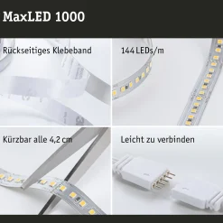 MaxLED 1000 LED Strip - Basisset 3m Warmweiß
