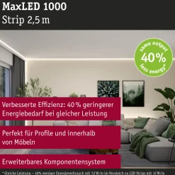 MaxLED 1000 LED Strip - Erweiterung 2,5m Warmweiß