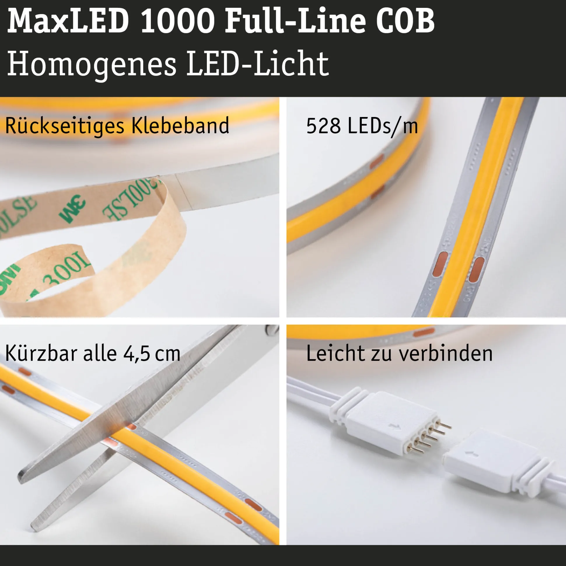 MaxLED 1000 LED Strip - Erweiterung 2,5m Tageslichtweiß