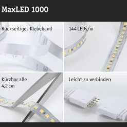 MaxLED 1000 LED Strip - Erweiterung 2,5m Warmweiß