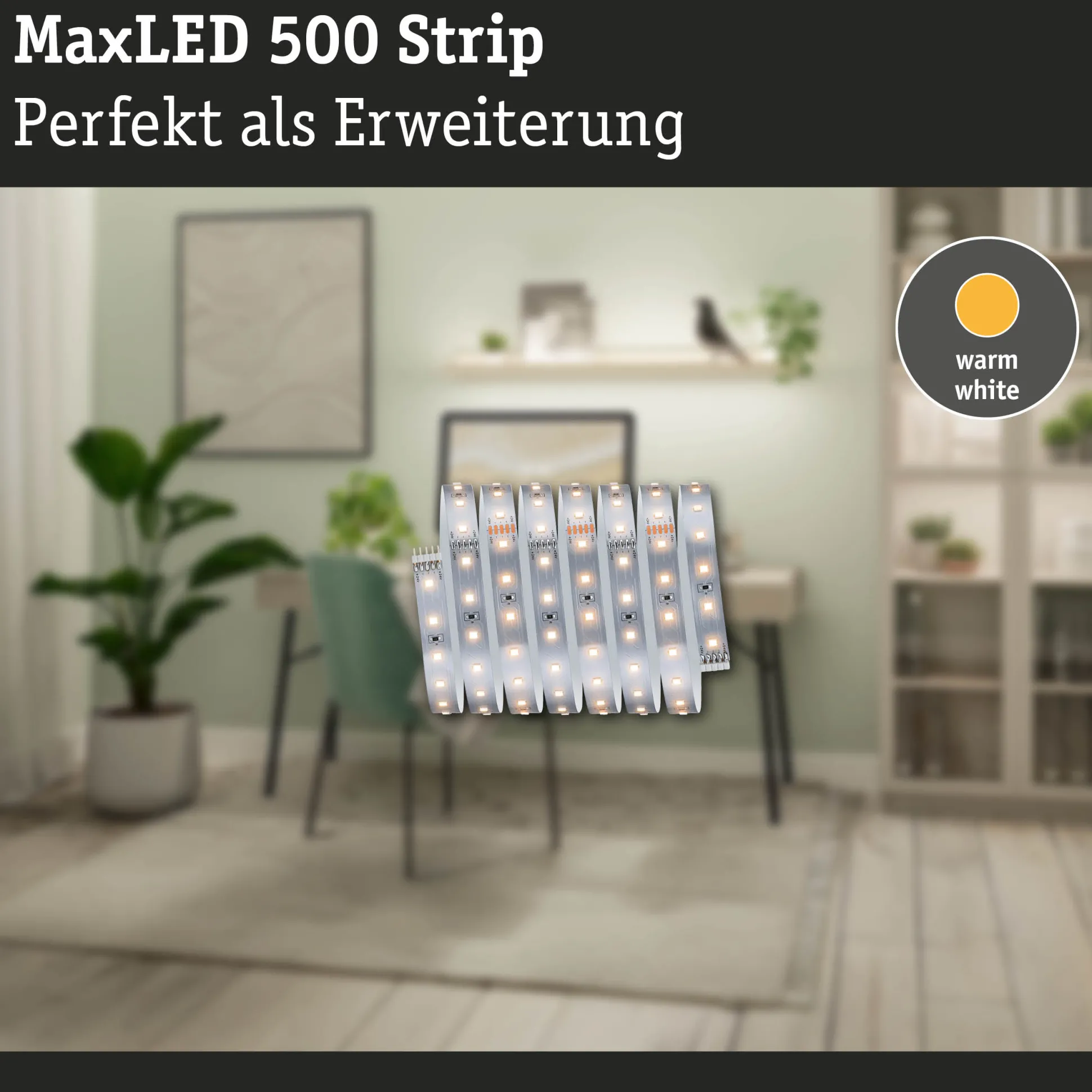MaxLED 500 LED Strip - Erweiterung 2,5m Warmweiß