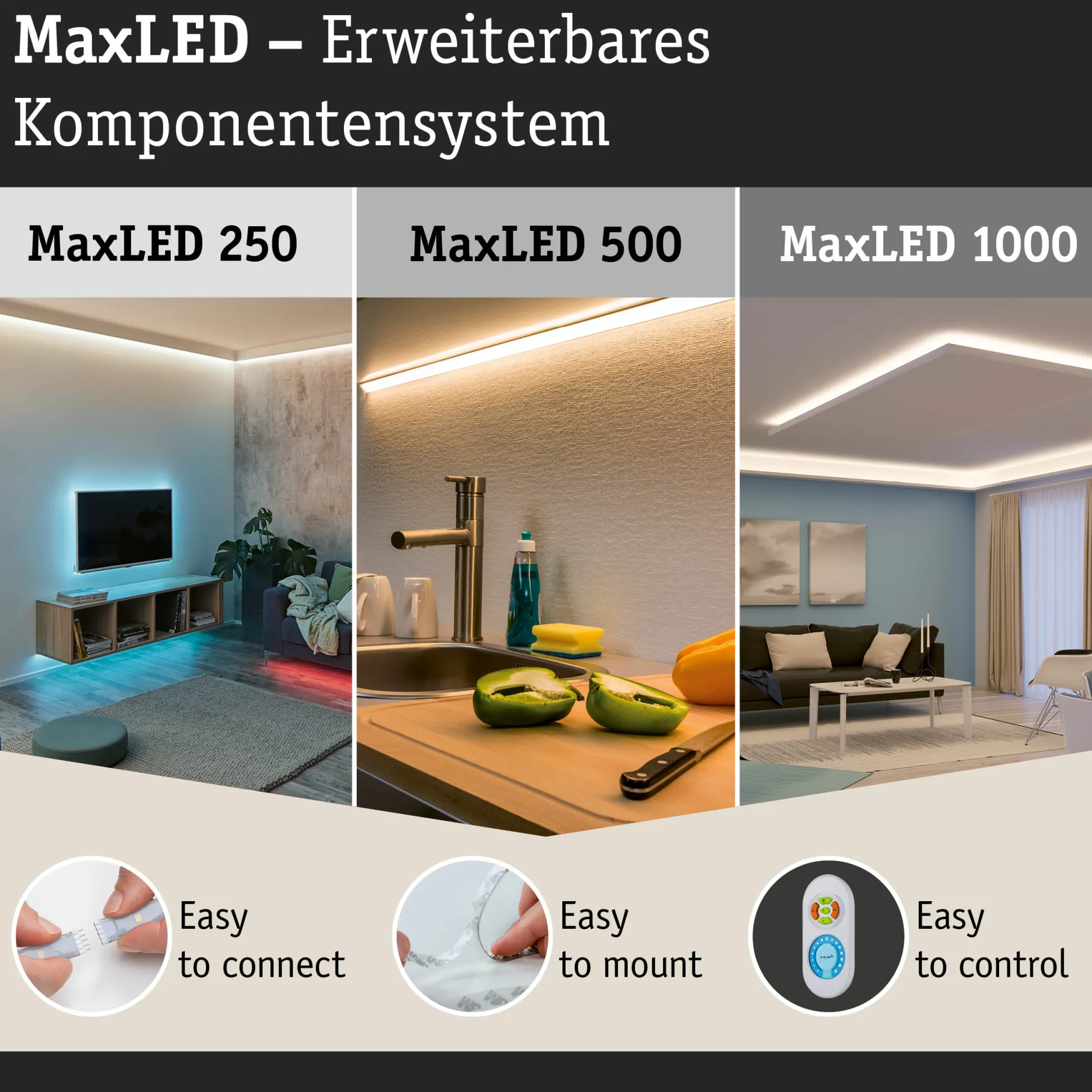 MaxLED Zubehör Verbinder - Eck-Stück