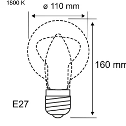 Metallic Glow Standard 230V - LED Globe E27