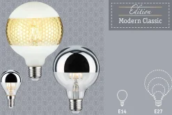 Modern Classic Edition Standard 230V - LED Tropfen Kopfspiegel E27