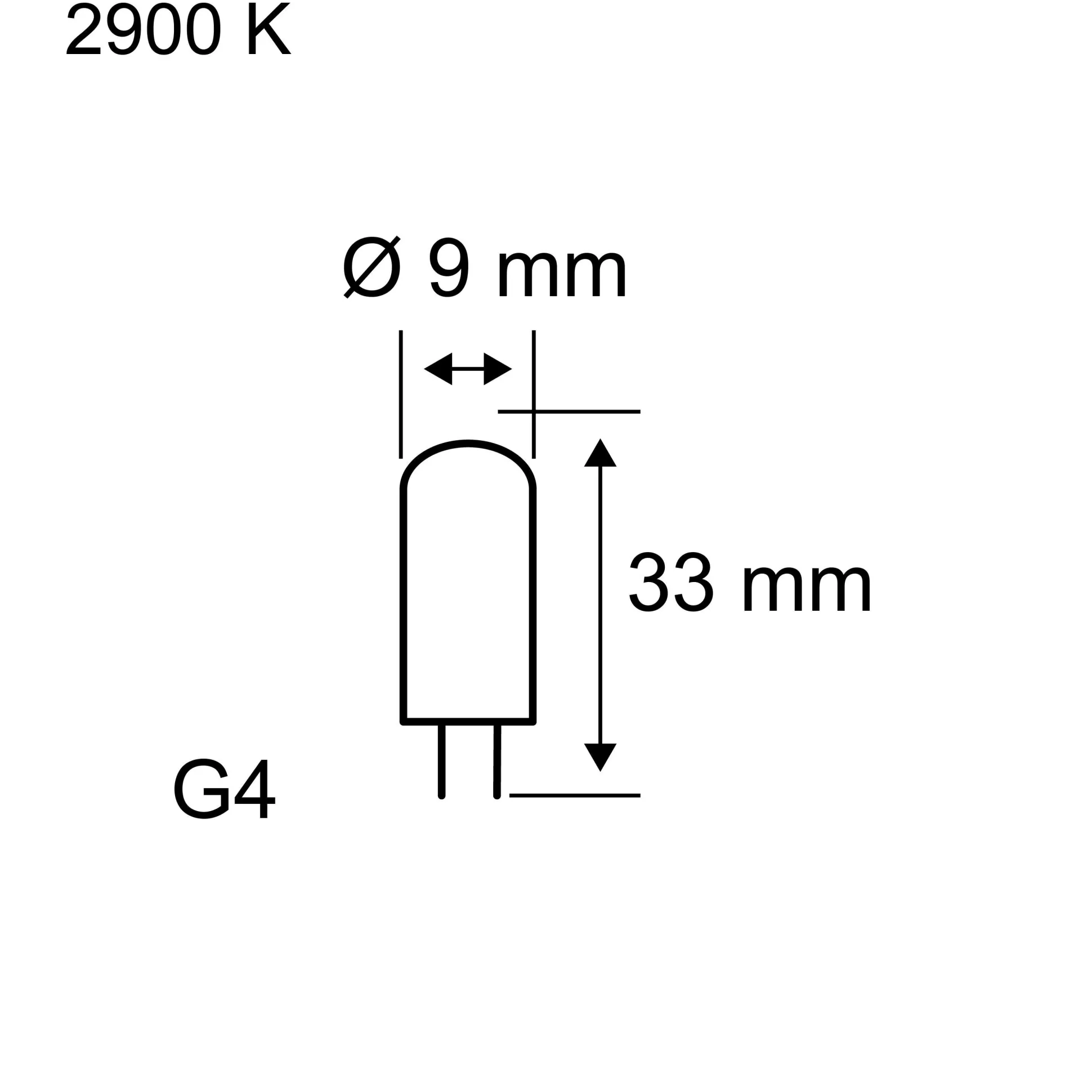 Niedervolthalogen - Niedervolthalogen G4 12V 2x374lm 2x20W 2900K dimmbar Klar