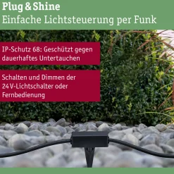 Plug & Shine Controller Wireless - Plug & Shine Controller Wireless IP68 Schwarz