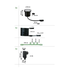 Plug & Shine LED Bodeneinbauleuchte - Floor Basisset insektenfreundlich