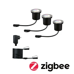 Plug & Shine LED Bodeneinbauleuchte Smart Home Zigbee 3.0 - RGBW Basisset