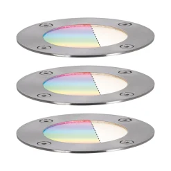 Plug & Shine LED Bodeneinbauleuchte Smart Home Zigbee 3.0 - RGBW Basisset