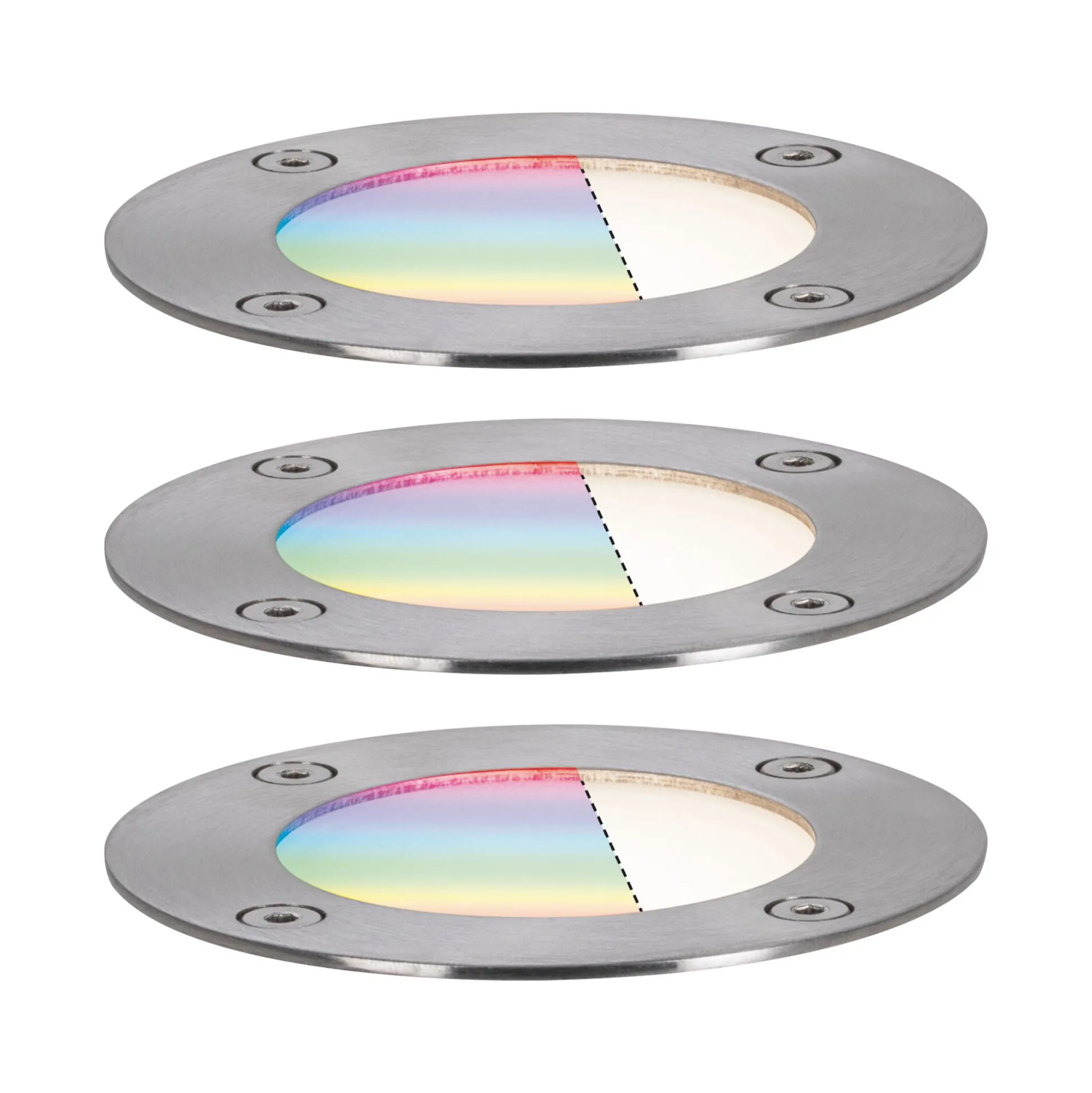 Plug & Shine LED Bodeneinbauleuchte Smart Home Zigbee 3.0 - RGBW Basisset