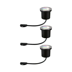 Plug & Shine LED Bodeneinbauleuchte Smart Home Zigbee 3.0 - RGBW Basisset
