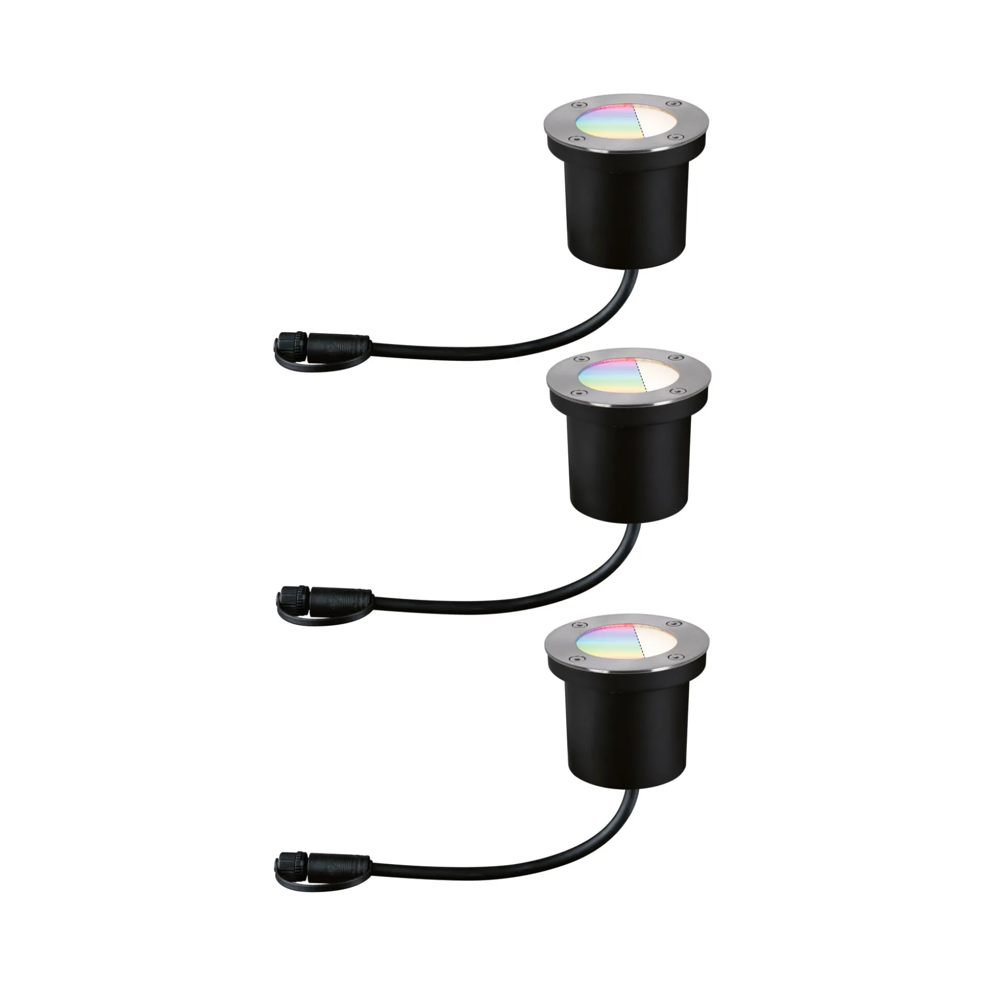 Plug & Shine LED Bodeneinbauleuchte Smart Home Zigbee 3.0 - RGBW Basisset