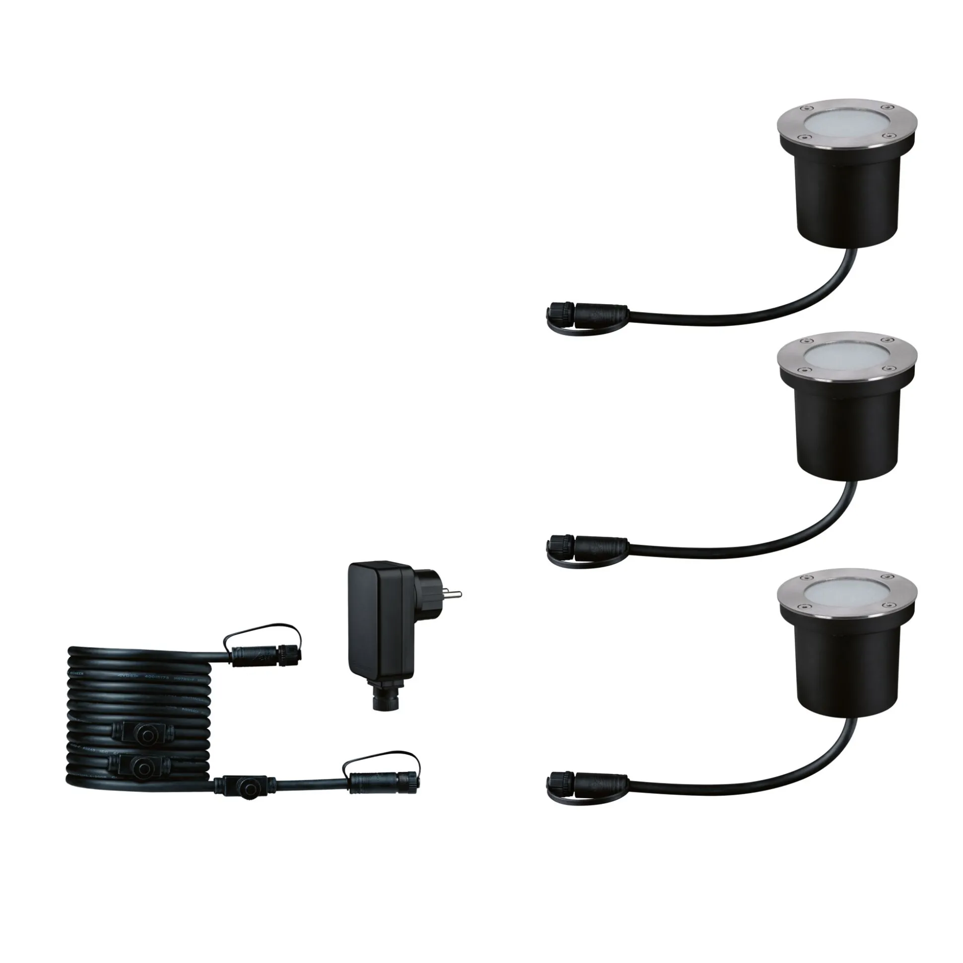 Plug & Shine LED Bodeneinbauleuchte Smart Home Zigbee 3.0 - RGBW Basisset