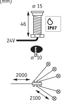 Plug & Shine LED Bodeneinbauleuchte - MicroPen II Erweiterungsset