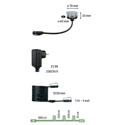 Plug & Shine LED Bodeneinbauleuchte Smart Home Zigbee 3.0 - Floor 3er-Set