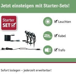 Plug & Shine LED Gartenstrahler - Sting Basisset insektenfreundlich