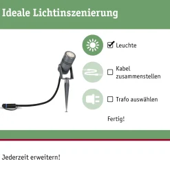 Plug & Shine LED Gartenstrahler - Radon Einzelspot