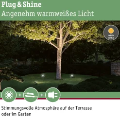 Plug & Shine LED Gartenstrahler - Fluter Einzelspot