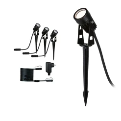 Plug & Shine LED Gartenstrahler - Warmweiß Basisset