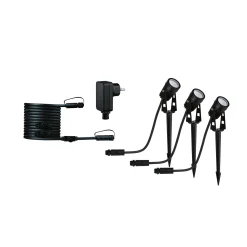 Plug & Shine LED Gartenstrahler - Warmweiß Basisset