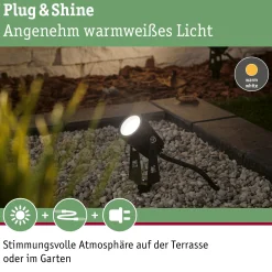Plug & Shine LED Gartenstrahler - Warmweiß Basisset
