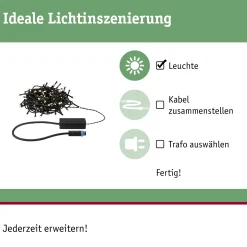Plug & Shine LED Lichterkette - Yuna Warmweiß 10m