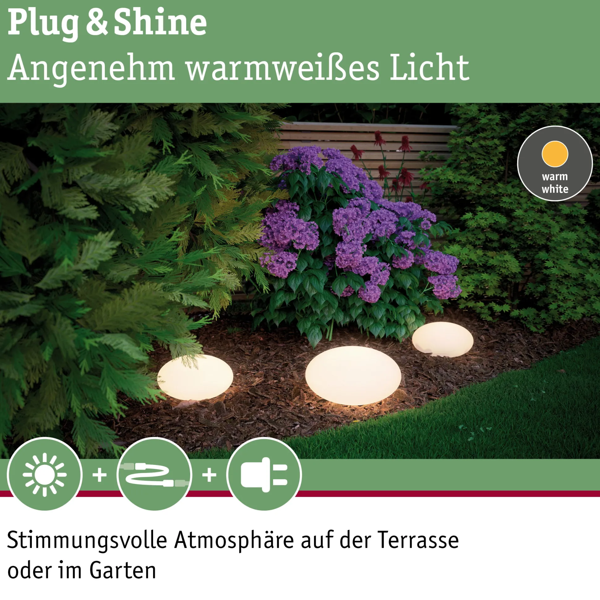 Plug & Shine LED Lichtobjekt - Stone