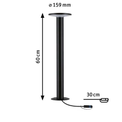 Plug & Shine LED Pollerleuchte - Plate Einzelleuchte