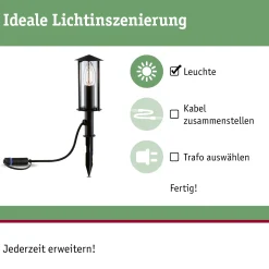 Plug & Shine LED Pollerleuchte - Classic Einzelleuchte Mini