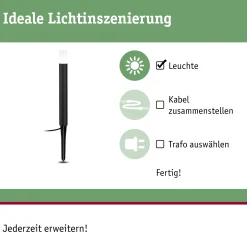 Plug & Shine LED Pollerleuchte - Flarea Einzelleuchte