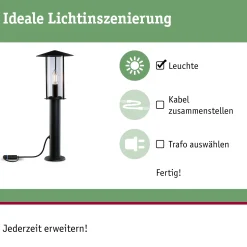 Plug & Shine LED Pollerleuchte - Classic Einzelleuchte