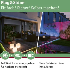 Plug & Shine LED Wandfluter - Ito Einzelleuchte