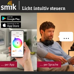 Plug & Shine Preisattraktives Starterset Zigbee 3.0 - Smart Home smik + LED Erdspieß Sting