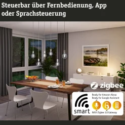 Preisattraktives Starterset Zigbee 3.0 - LED Birne Filament E27 Tunable White + Gateway smik + Schalter