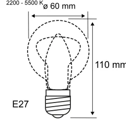 Preisattraktives Starterset Zigbee 3.0 - LED Birne Filament E27 Tunable White + Gateway smik + Schalter