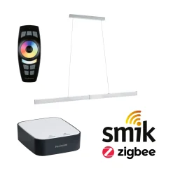 Preisattraktives Starterset Zigbee 3.0 - Smart Home smik Gateway mit Fernbedienung + LED Pendelleuchte Aptare