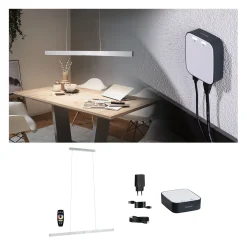 Preisattraktives Starterset Zigbee 3.0 - Smart Home smik Gateway mit Fernbedienung + LED Pendelleuchte Aptare