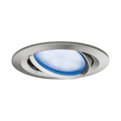 Preisattraktives Starterset Zigbee 3.0 - Smart Home smik Gateway mit Wandtaster + LED Einbauleuchte Nova Plus Coin Basisset schwenkbar RGBW