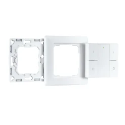 Preisattraktives Starterset Zigbee 3.0 - Smart Home smik Gateway mit Wandtaster + LED Einbauleuchte Nova Plus Coin Basisset schwenkbar RGBW