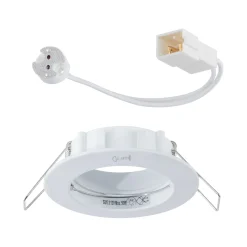 Premium Einbauleuchte - Premium Einbauleuchte IP44 rund 79mm GU5,3 max. 50W 230/12V dimmbar Weiß