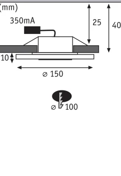 Premium LED Einbauleuchte - Whirl Basisset