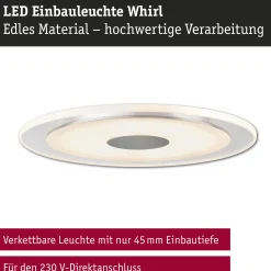 Premium LED Einbauleuchte - Whirl Einzelleuchte