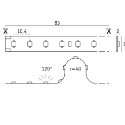 Pro Strip LED Strip - Gold P75 930