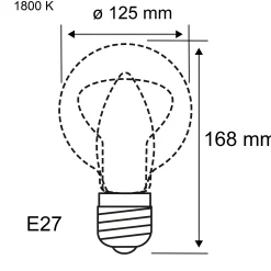 Rustic Shine Standard 230V - LED Globe E27