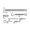 Seilsystem Montageset - 4er-Set