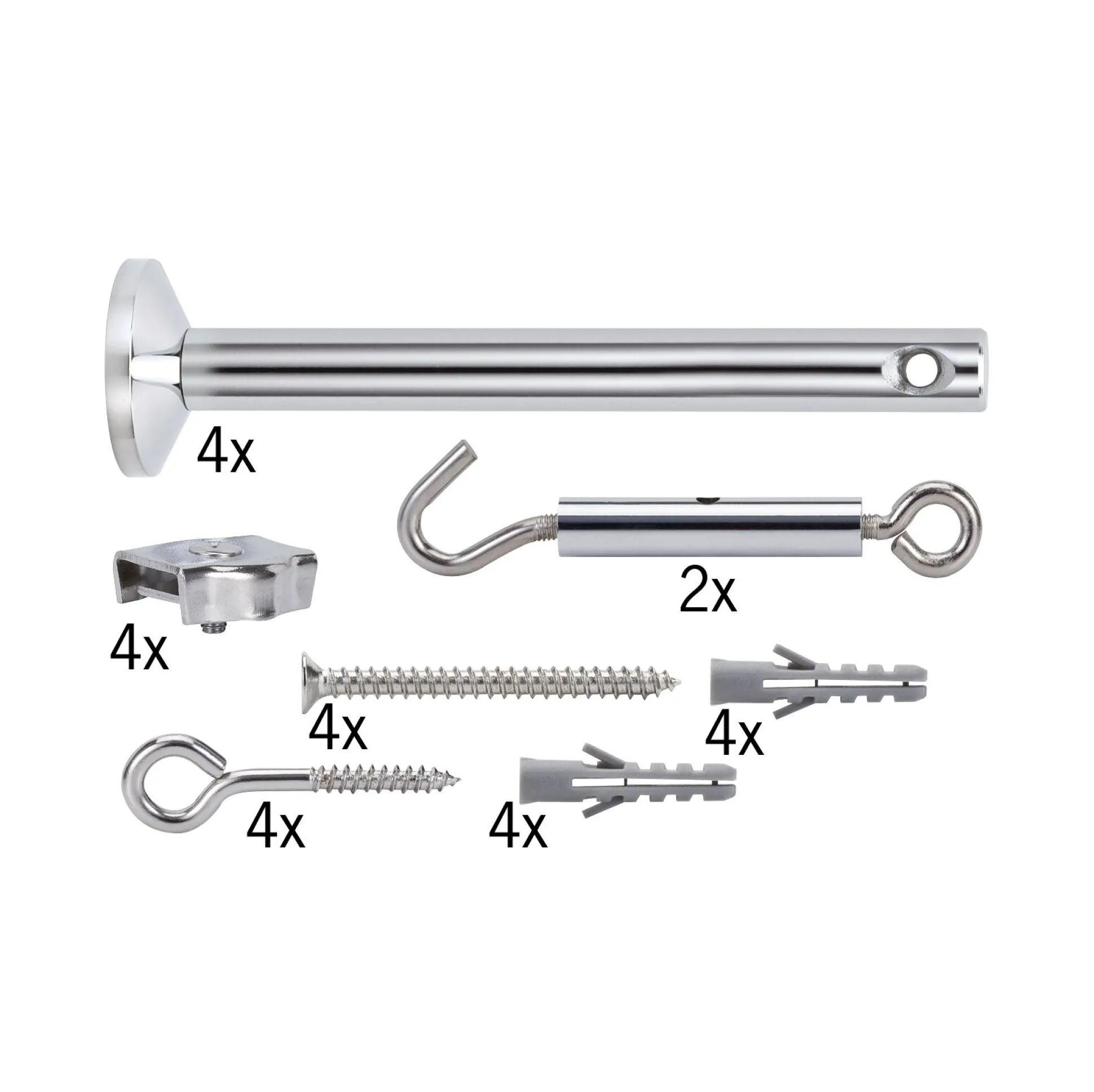 Seilsystem Montageset - 4er-Set