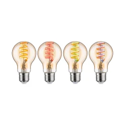 Set Filament 230V Smart Home Zigbee 3.0 - LED Birne Zigbee AGL RGBW + Gent 2.0