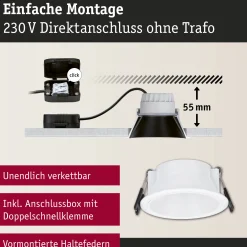 Set LED Einbauleuchte - Cole 6er-Set